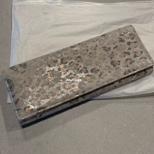 Sasha Convertible Crossbody Clutch Evening Bag Animal Print Metallic NWT Zara